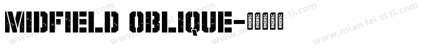 Midfield Oblique字体转换